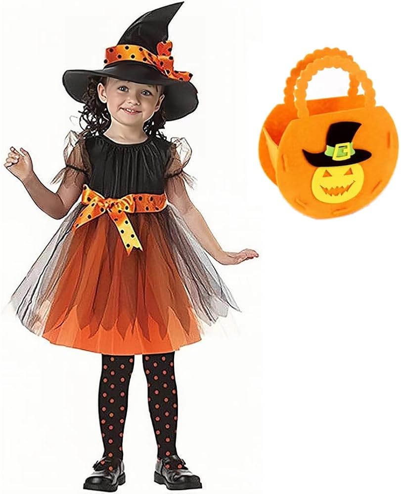 ハロウィン コスプレ衣装 魔女 魔法使い コスチューム 子供服 ２点セット 帽子 Amazon.co.jp: [Limspace] ハロウィン コスプレ衣装 魔女 子供 女の子