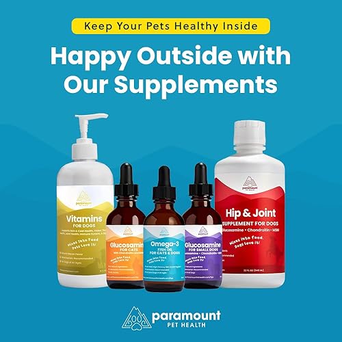 Miniatura 2 de Glucosamina totalmente natural para perros  260 mg de glucosamina para perros pequeños  Suplemento líquido para articulaciones de perro y