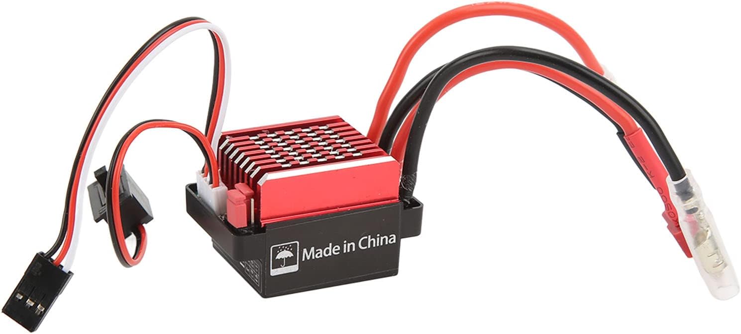 60A RC Brushed ESC 6V 2A Brushed Speed Controller ESC with T Plug for for HSP for Redcat 1/10 RC Cars Red image 5