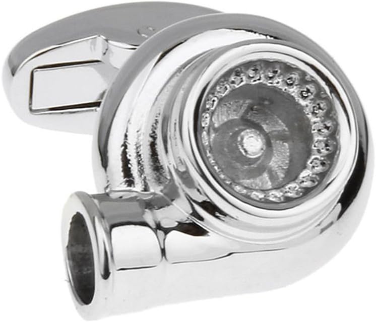 Turbocharger Autofan Tuning Car Motor Turbo Turbine Engine Cufflinks