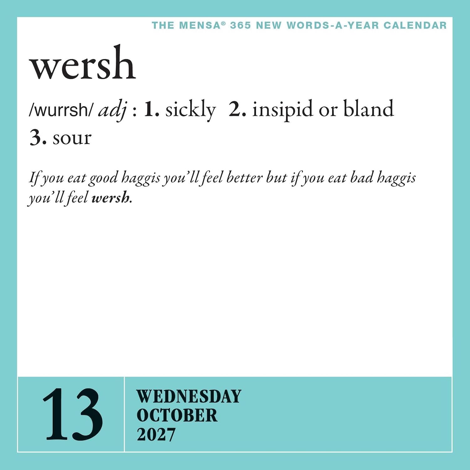 Mensa® 365 New Words-A-Year Page-A-Day® Calendar 2027