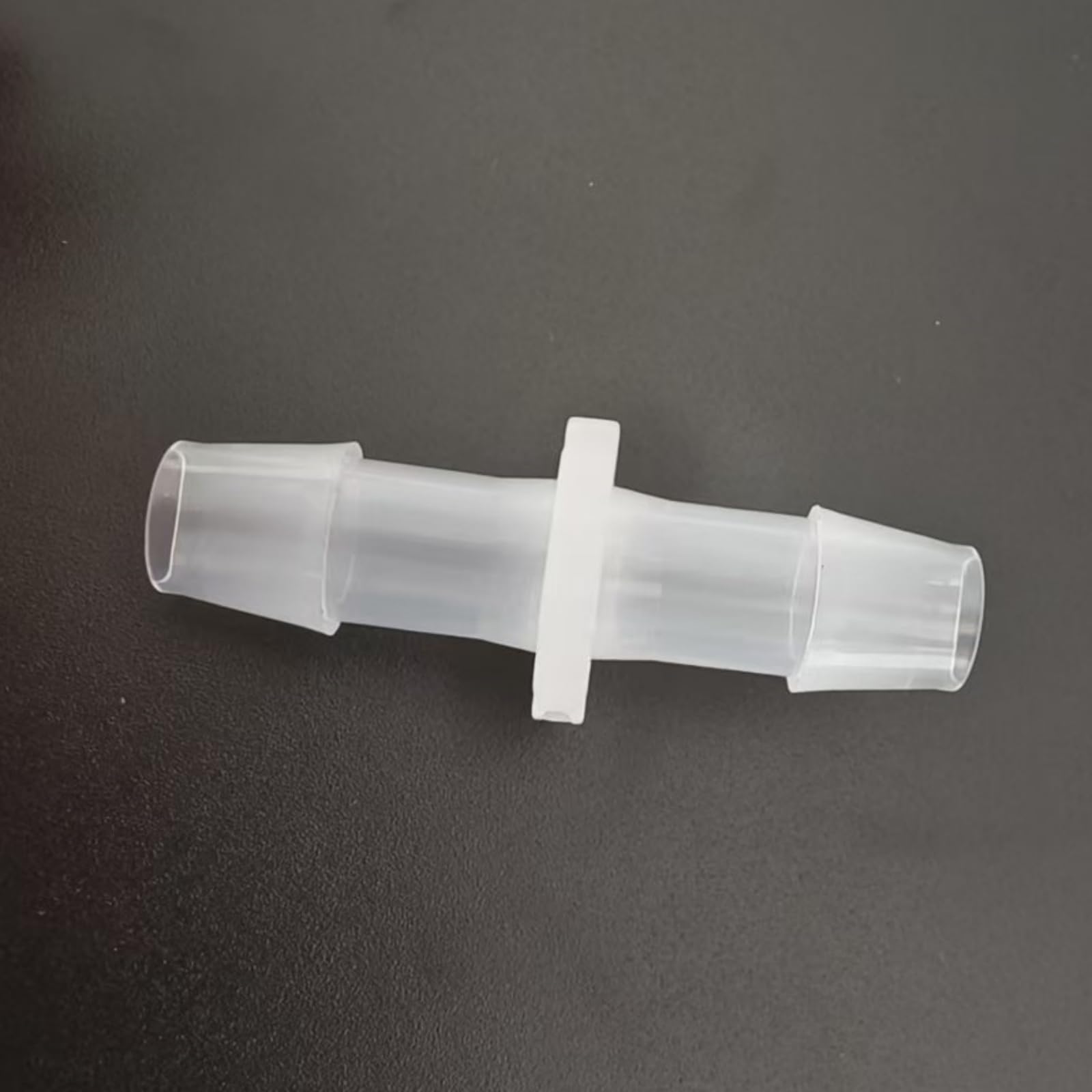 Paquete de 50 conectores de púas rectas iguales de plástico reutilizable de PP transparente for maquinaria de laboratorio y alimentos - Accesorios de púas for mangueras(9.6mm 3/8inch)