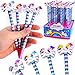 Produktbild German Trendseller® - 6 x Einhorn Stifte + Radierer für Kinder  Kindergeburtstag  Mitgebsel  Regenbogen Einhorn  6 Stück