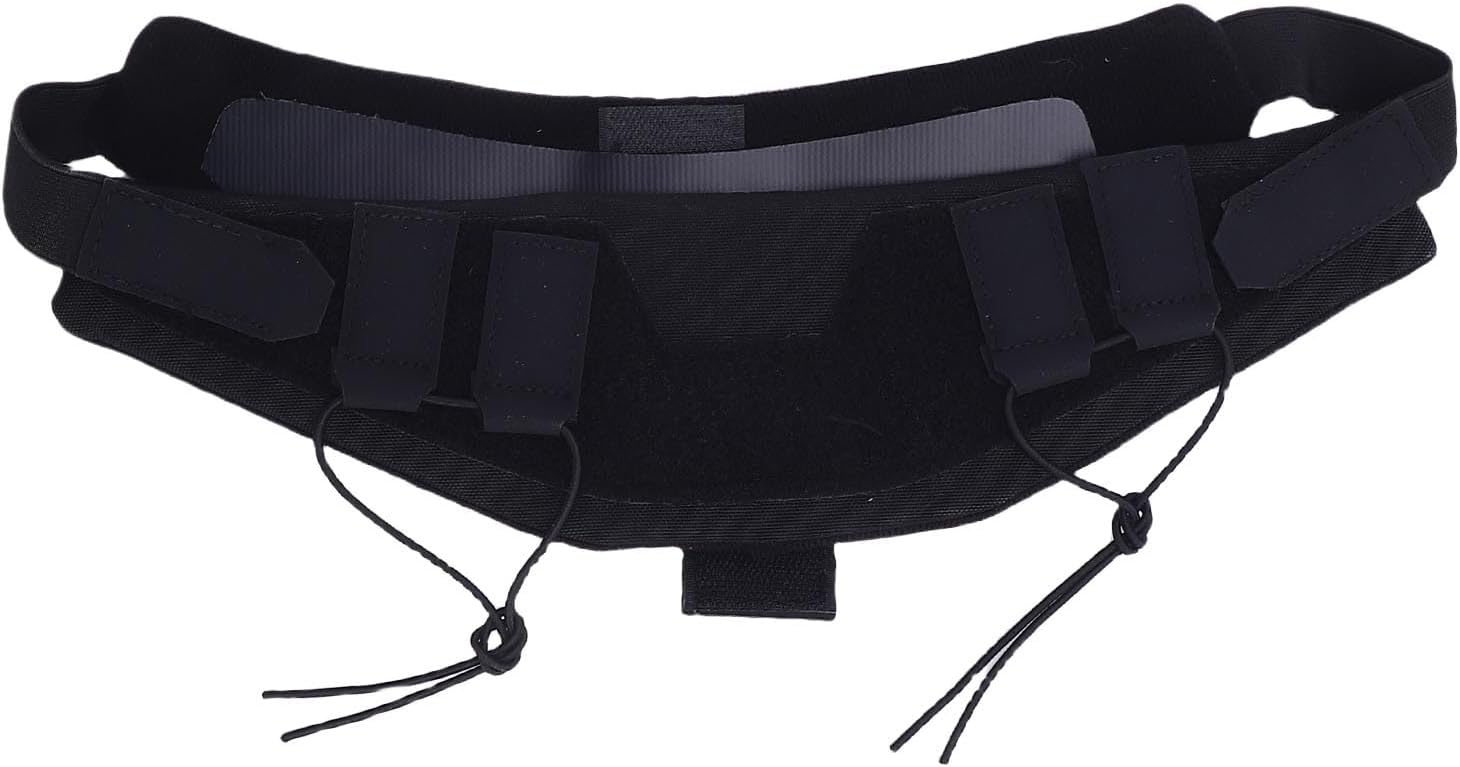 Pilipane Neck Protector Universal Windproof Comfortable Breathable Adjustable Neck Guard for Outdoor Activities Camping Hiking Nylon Material (Black)
