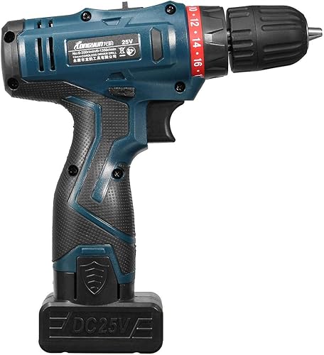 Miniatura 2 de 220 V entrada 25 V salida Li-Ion Taladro martillo eléctrico inalámbrico Kit de mano 2 velocidades LED