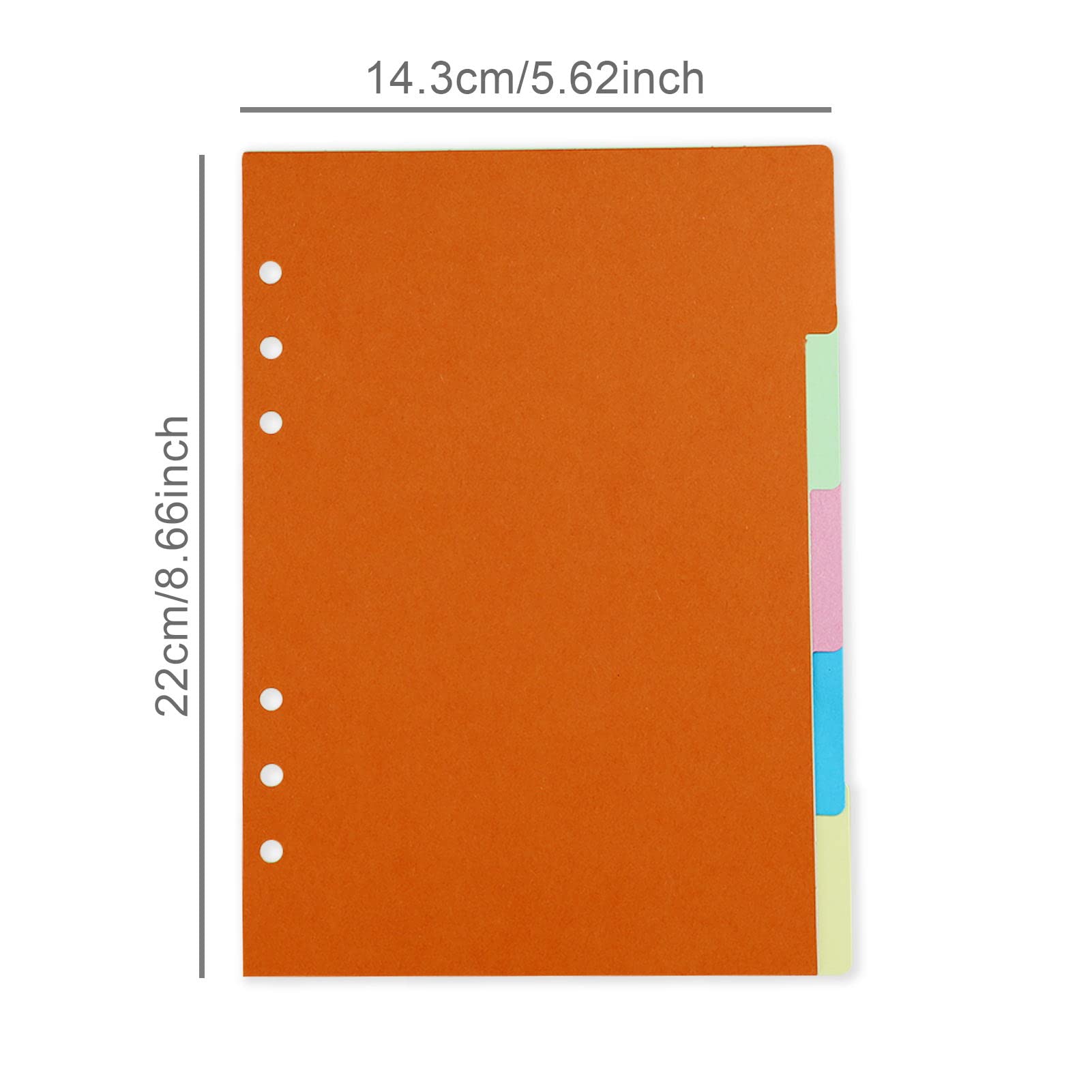 12 Intercalaires Classeur A4 DECARETA - PVC Avec 30 Anneaux + 120 Marqueurs - 6 Motifs