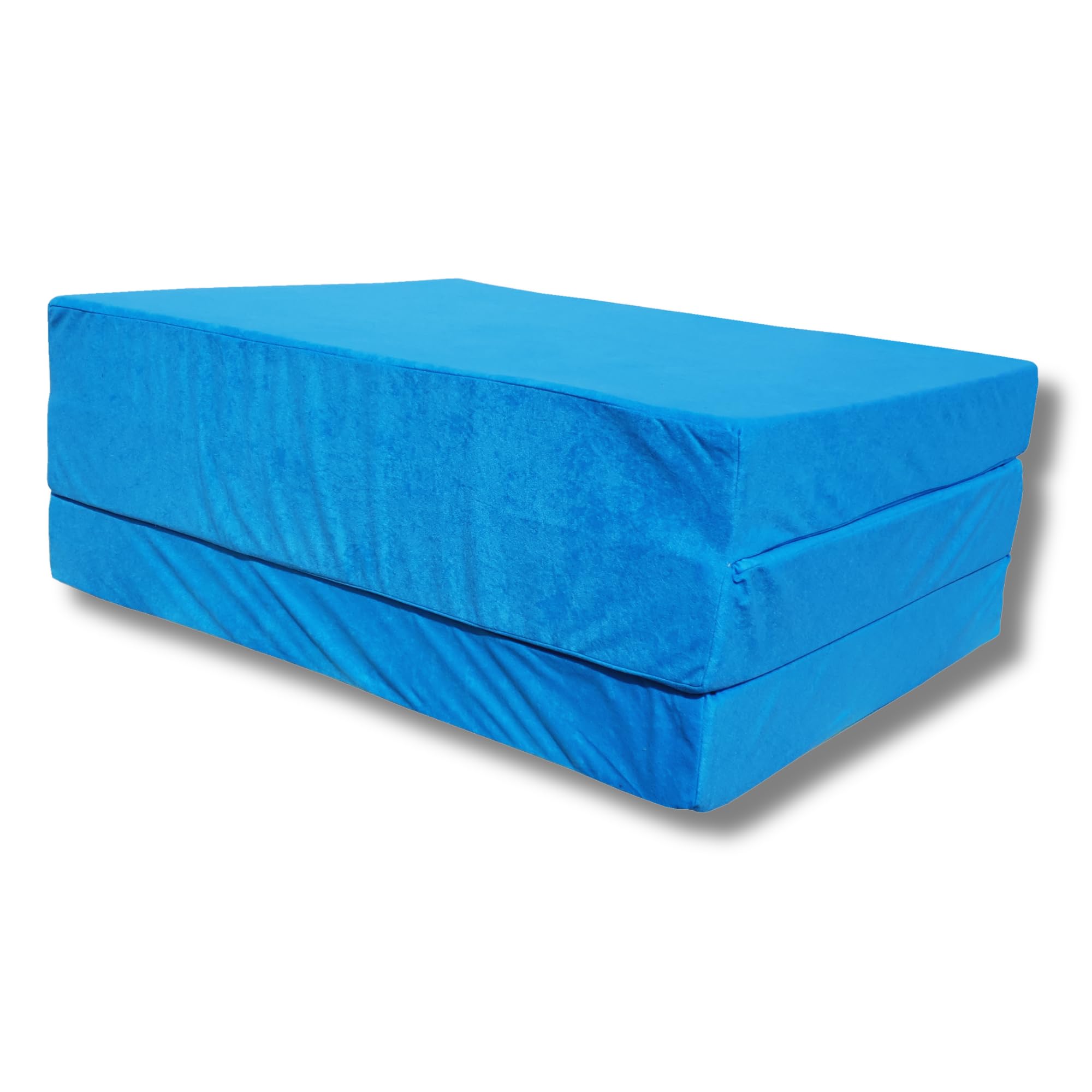 Natalia Spzoo® Matelas lit futon Pliable Pliant 195 x 65 x 8 cm Choix des Couleurs (Bleu 1331)