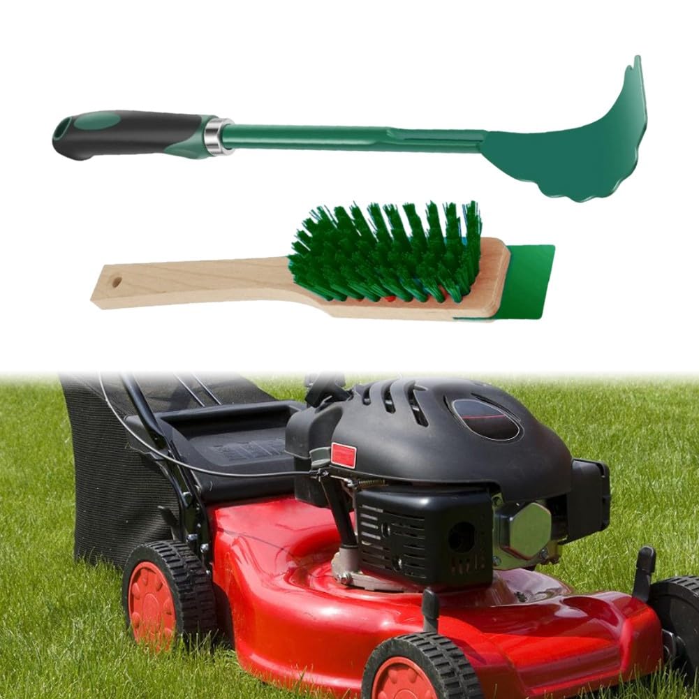 Brosse de nettoyage pour tondeuse à gazon, outil de nettoyage de lame pour tâches de coupe, outils de jardin, fournitures de jardinage, accessoires d'entretien (rouge)