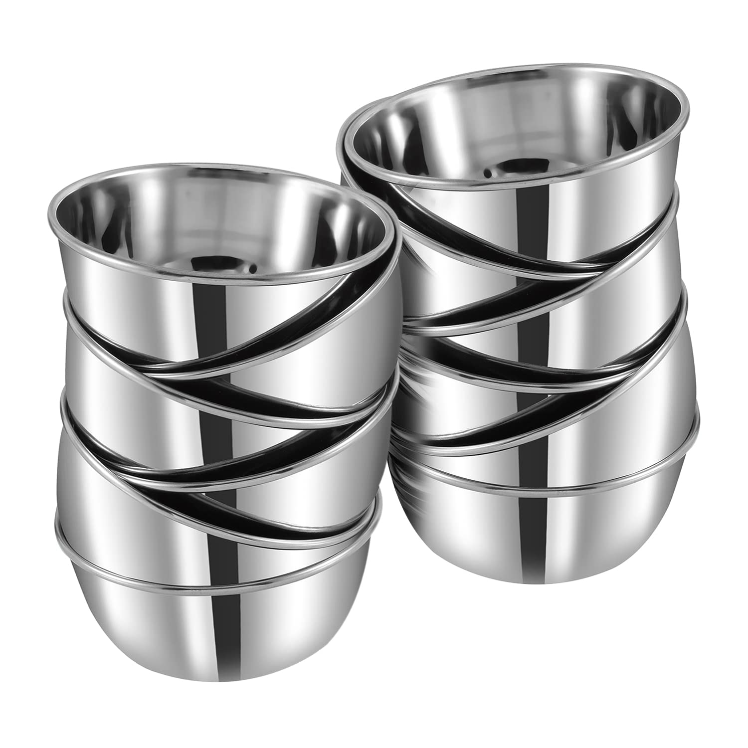 Kraft Regal Stainless Steel Serving Bowl Set of 12-10cm (Medium) | Ice Cream, Desert, Fruits Katori/Vati Set | Food Grade, Mirror Finish | BPA Free - 2 Years Warranty (B08351D3KC) Amazon Price History, Amazon Price Tracker
