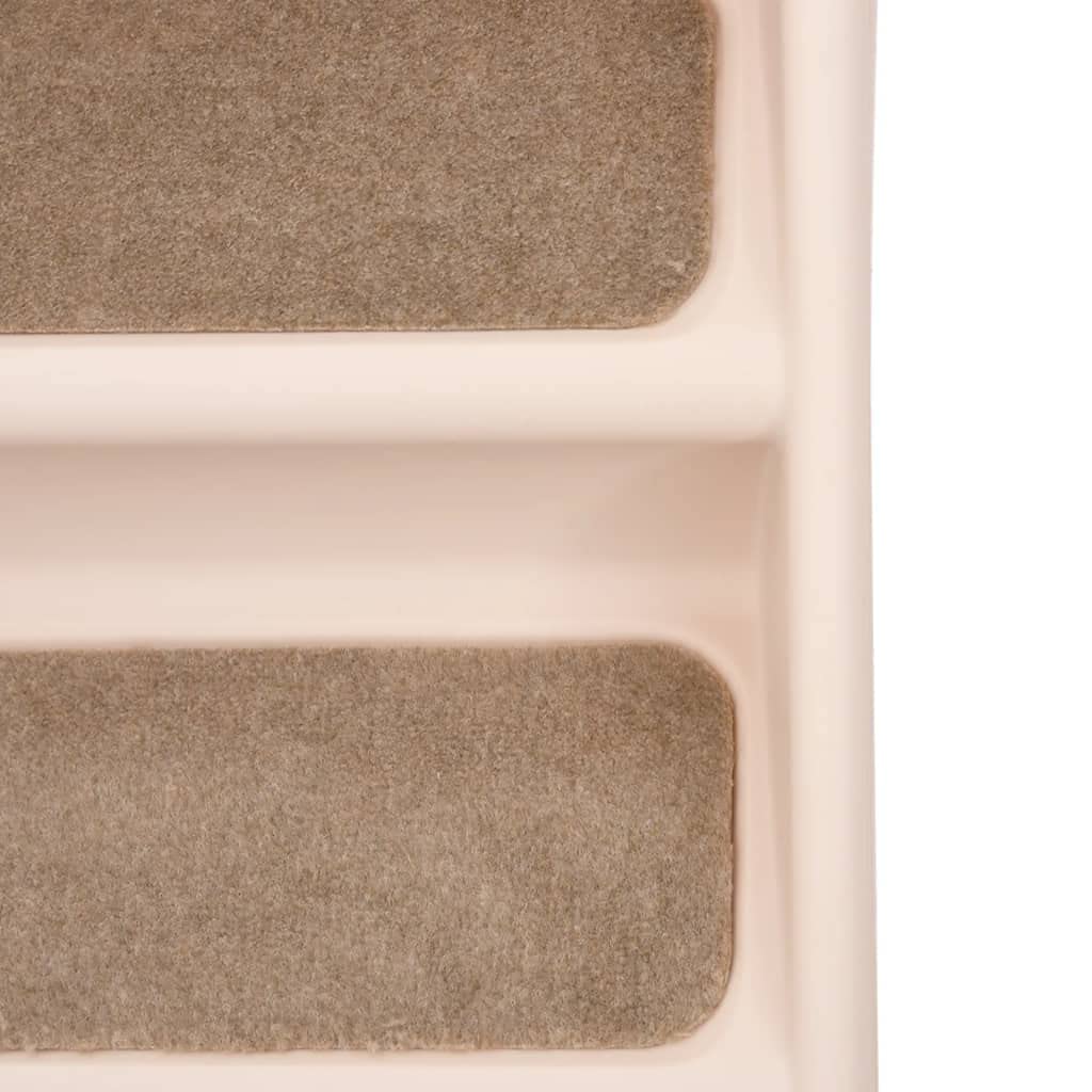 Scaletta pieghevole per cani in polipropilene, 62 x 40 x 49,5 cm, per animali domestici, con gradino antiscivolo e gradino sicuro, per cani, gatti, divano, letto, mobili
