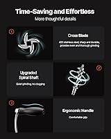 Vista 5 de VEVOR Molinillo de Carne Manual, Molinillo de Carne de Acero Inoxidable 304 con Abrazadera de Mesa de Acero, #12 Picadora de Carne para Salchichas