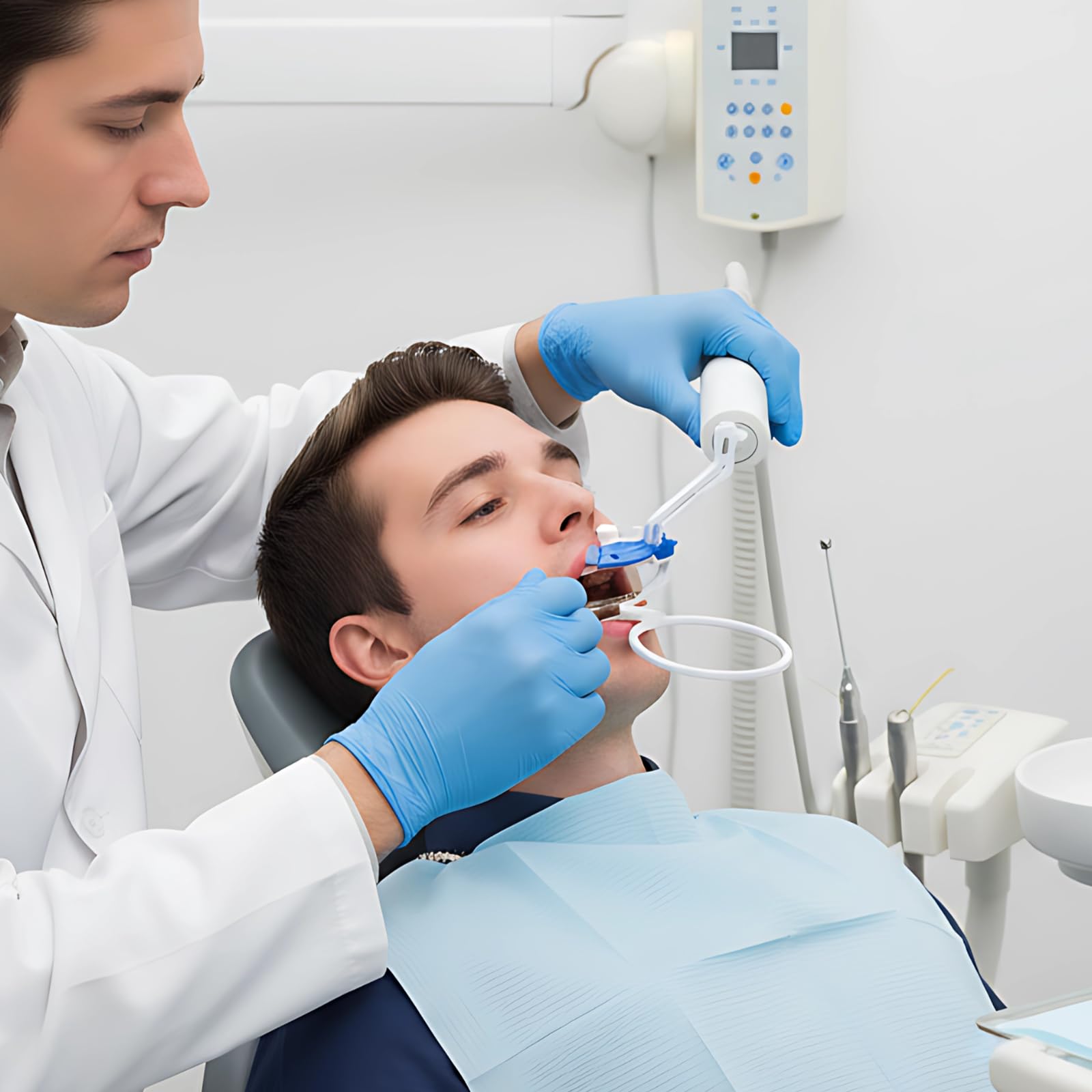 3 Stk. Dental-Röntgensensor-Halter-Set, digitaler Einweg-Sensorpositionierer, Röntgenfilm-Locator, Dental-Röntgenpositionierer für Erwachsene, Set aus 3 Haltern