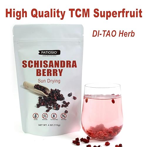 Miniatura 3 de Nature Schisandra Berry Dried - Té de bayas de Schisandra de montaña ChangbaiWu Wei ZiFruta de cinco sabores - Sin aditivos y sin OMG - 4 oz  113 g