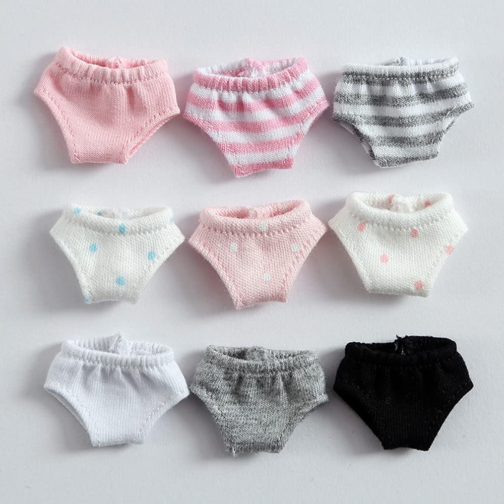 Lot De Sous-vêtements Culottes Pour Poupées BJD – Ob11, OB, GSC, 1/12 – Accessoire Vêtement – Blanc – 2 Pièces