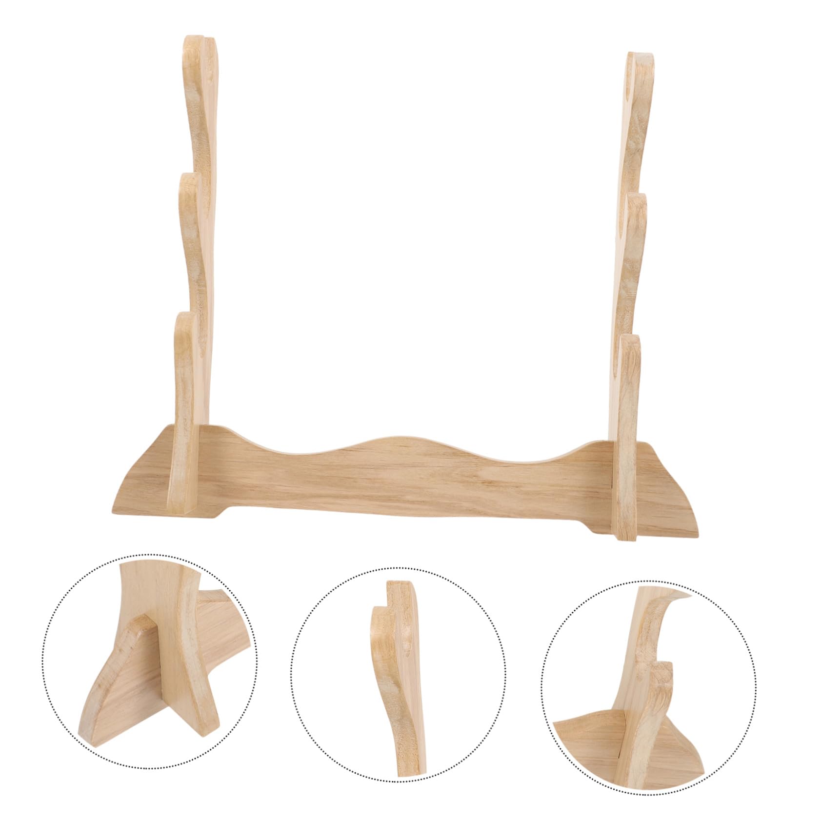 TOYANDONA Estante de Espadas de Madera Soporte Decorativo para Espadas Expositor de Mesa para Exposición Salas de Estar