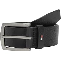 Tommy Hilfiger Uomo Cintura Denton Pebble 4,0 cm Fibbia ad Ardiglione