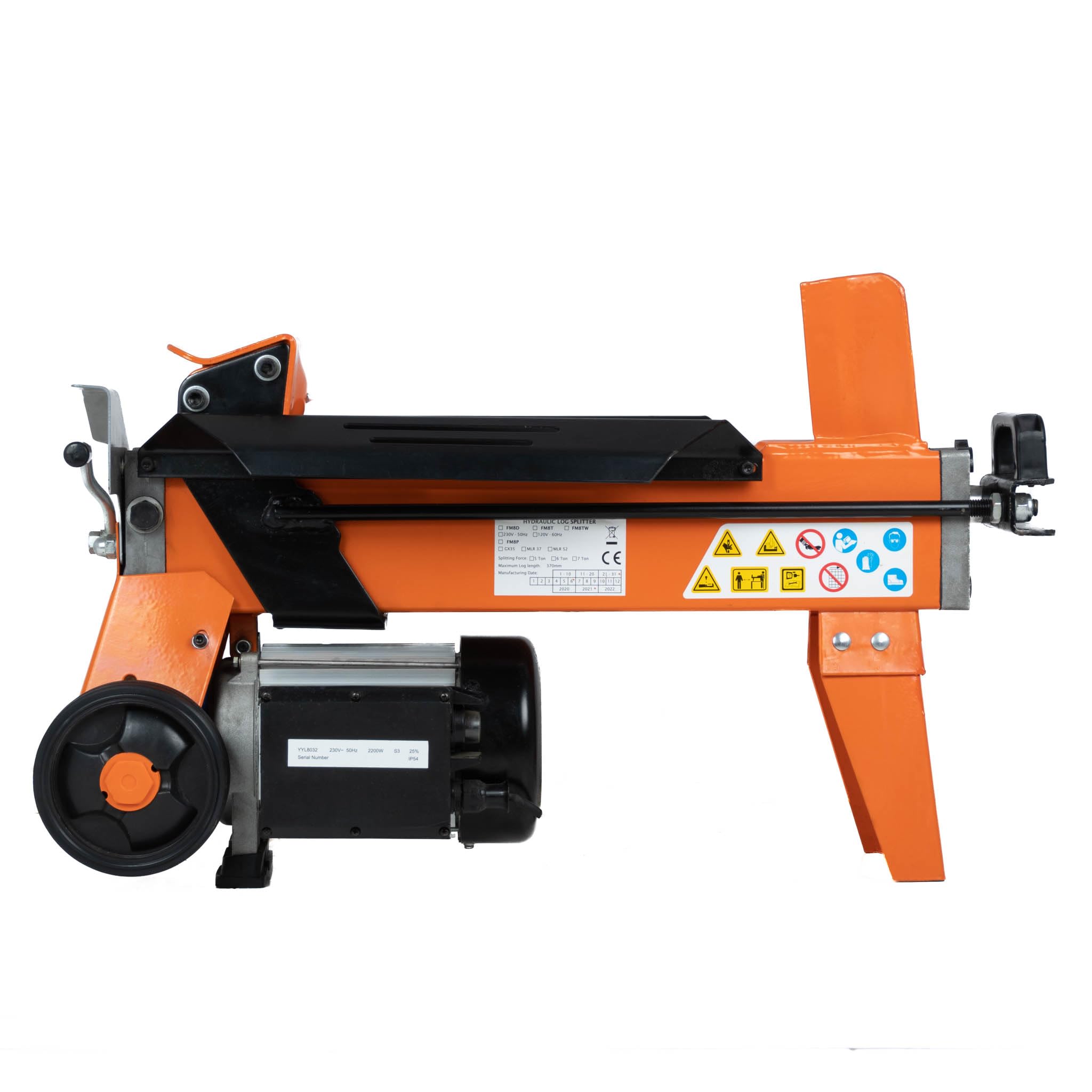 Forest Master 5 Ton Spaccalegna orizzontale con 2200W motore elettrico