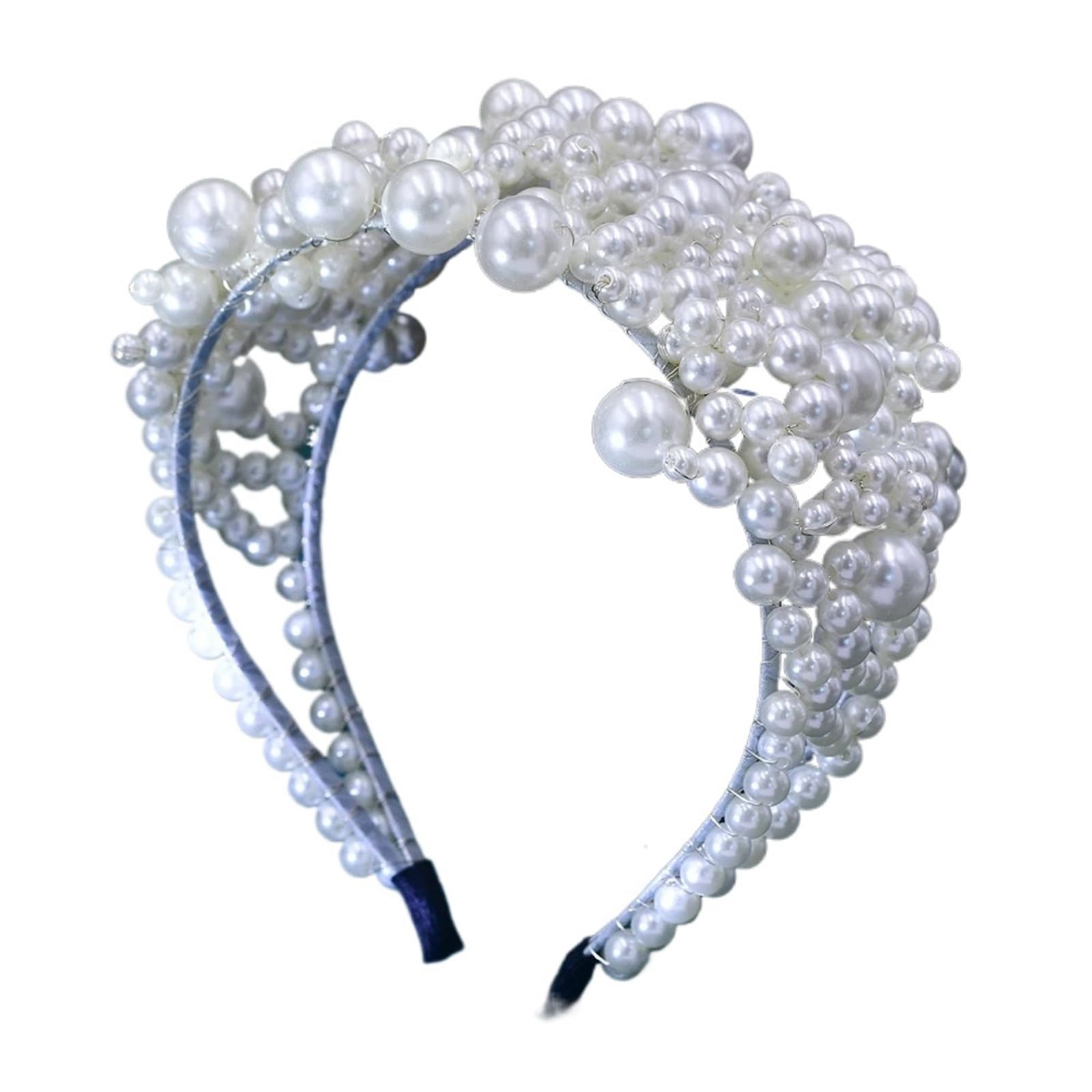 Handgemachte Perle Hochzeit Haar Band Crown Mode Schmuck Frauen Zubehör Hoops for Mädchen Für Damen und Mädchen
