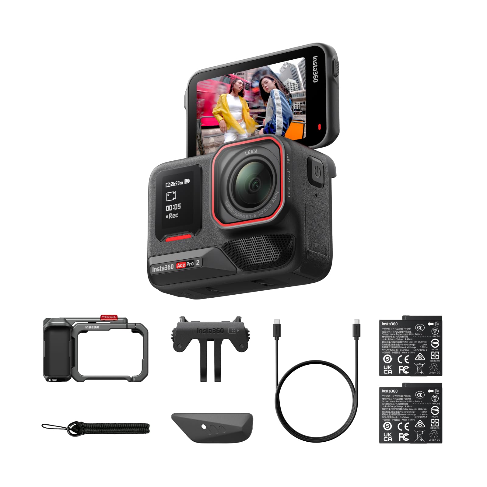 Insta360 Ace Pro 2 Xplore Bundle With Dual Battery - Action Camera Kit