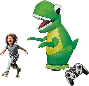 Amazon.com: Remote Control Inflatable Dinosaur with Sounds&Lights,47 ...
