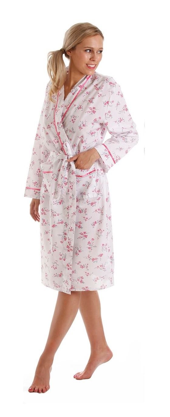 Poly cotton dressing gown Clearance