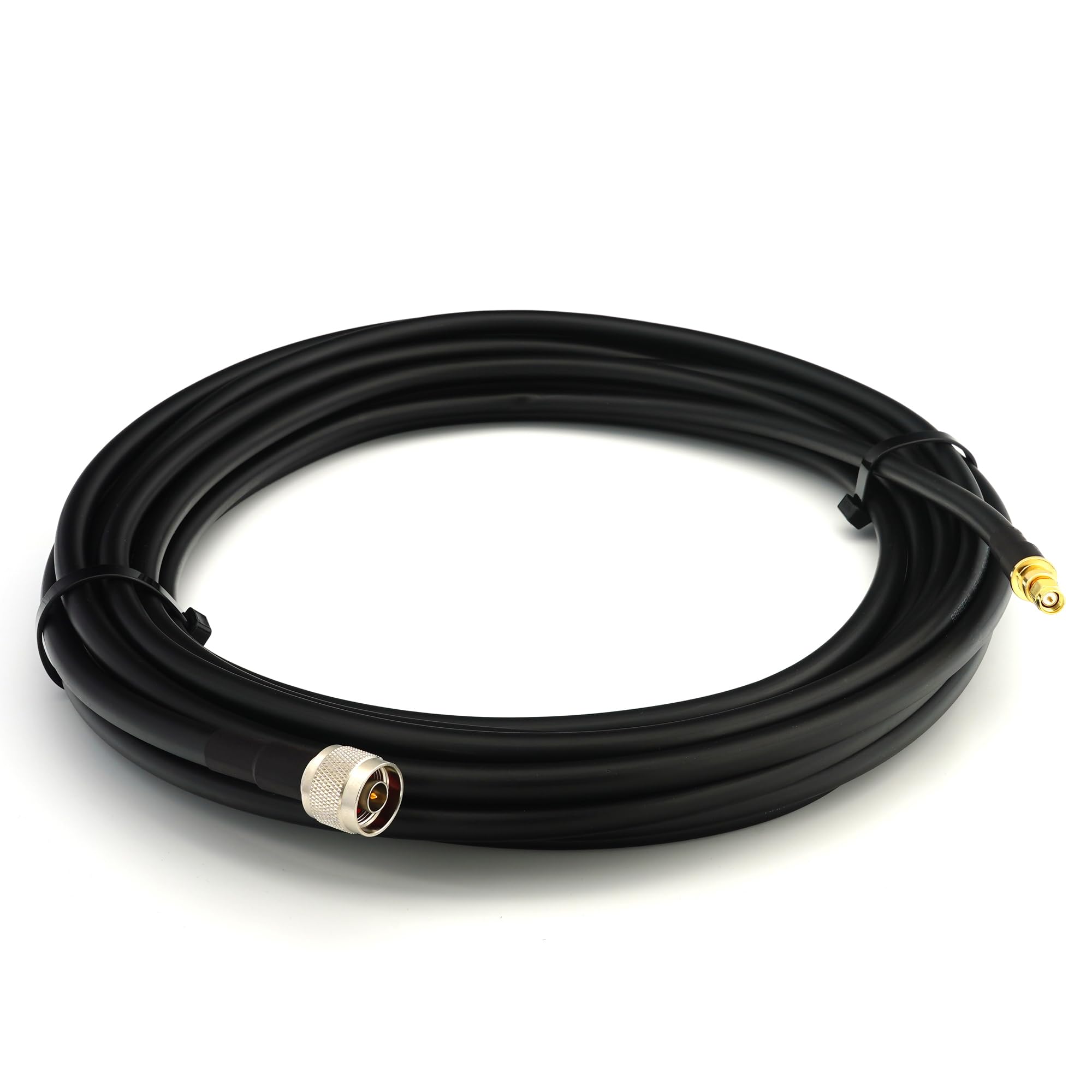30m N maschio a SMA maschio — Prolunga coassiale flessibile HF400 interamente in rame da 50 Ohm (equivalente a LMR400 UF UltraFlex) — per antenna router wireless mobile WiFi LTE 4G 5G 6G