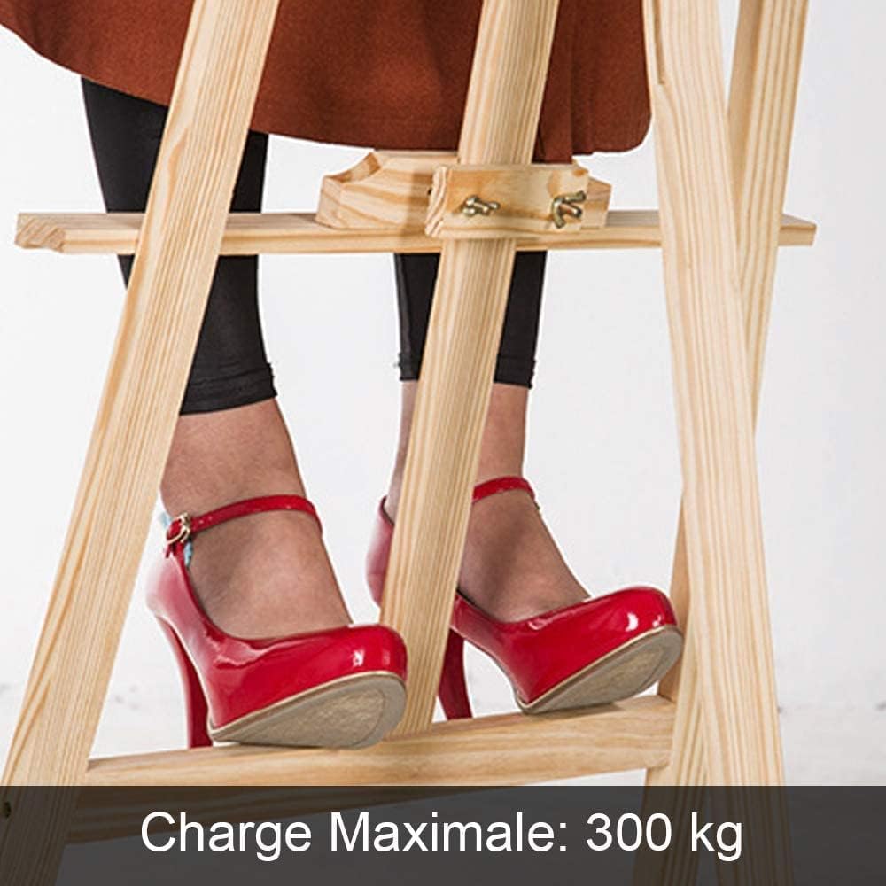 Lot de 2 chevalets en bois - Grand chevalet d'atelier réglable - Chevalet de champ en bois - Support en toile pour enfants et adultes