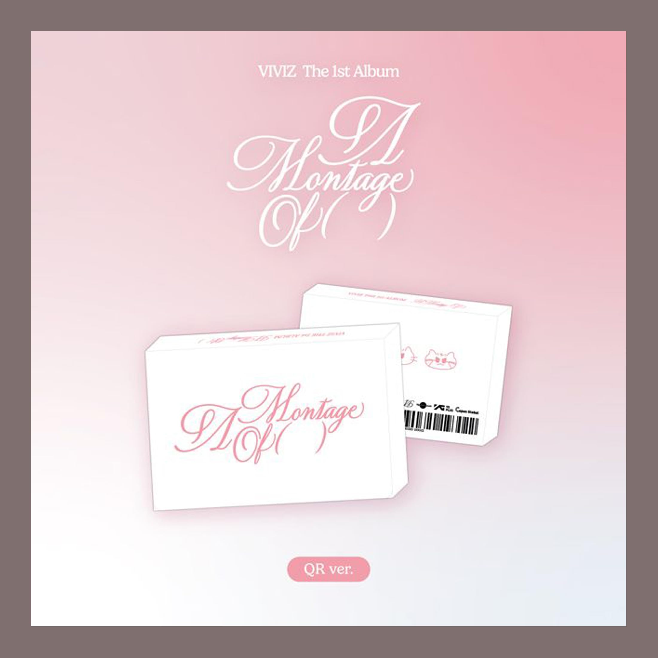 VIVIZ The 1st Album A Montage of QR Ver avec code d'activation et cartes photos
