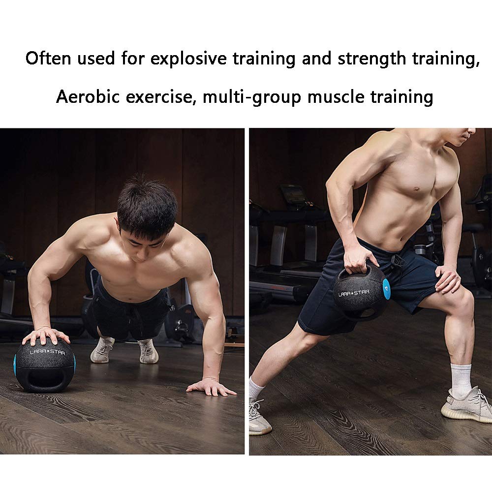 Palle mediche Fitness Binaural Medicine Ball, Gomma Palla Rimbalzante, Attrezzature Pesi Squat Boxing Formazione for Uomini E Donne A Sfera di gravità, 3kg-10KG (Size : 10kg)
