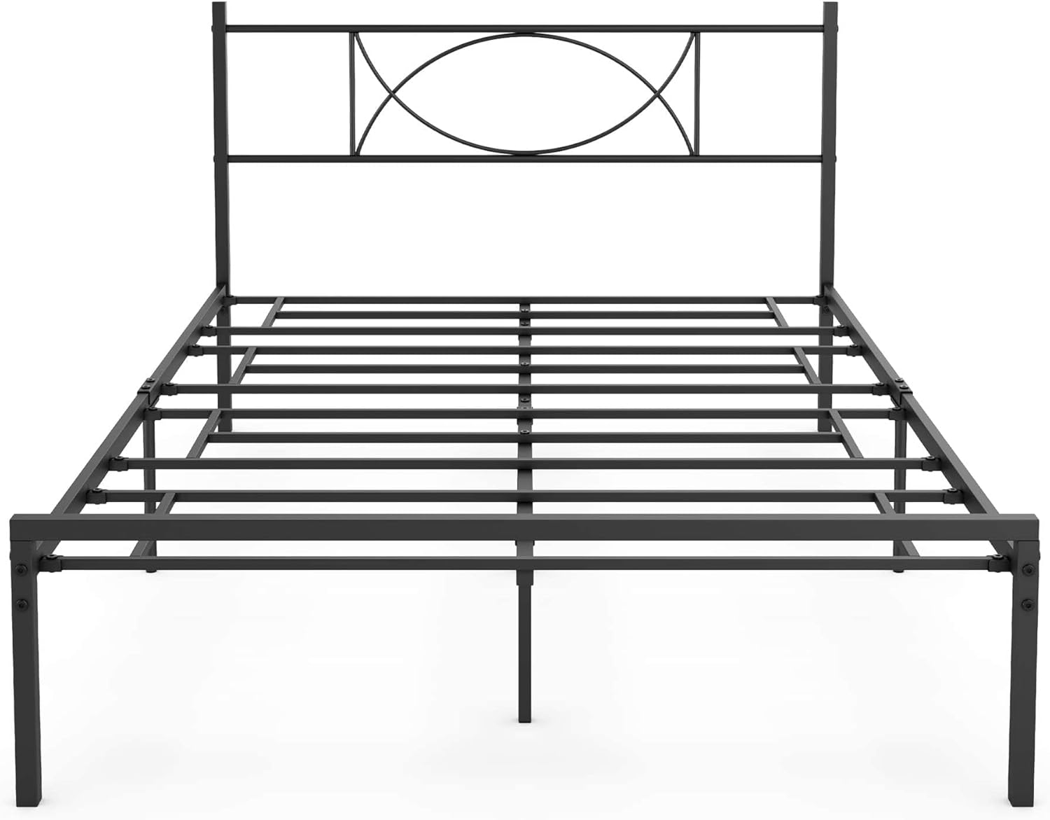 RONIPIC Bed Frame with Headboard [ No Box Spring Needed
