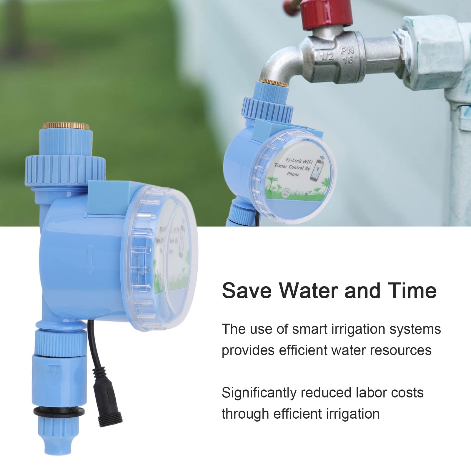 Cryfokt Temporizador de Riego Inteligente con Sensor de Lluvia, IP67