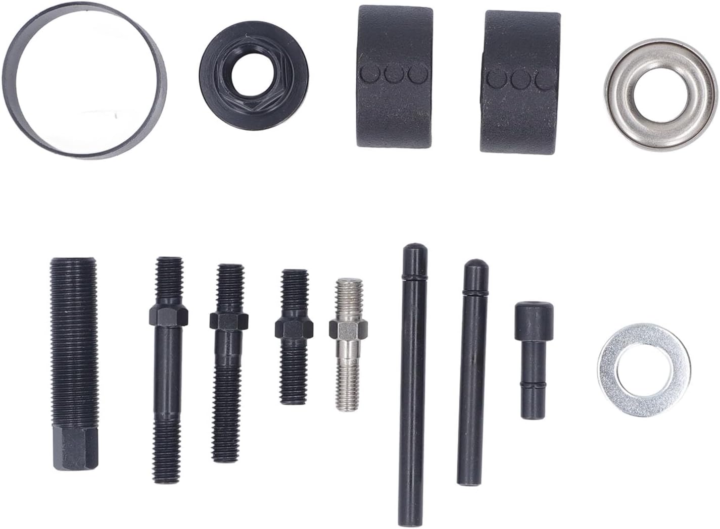 14Pcs Steering Wheel Puller Kit, Steering Wheel Removal Tool Set, Accuracy Portable Automotive Repair Tools with Reversible Claw for Steering