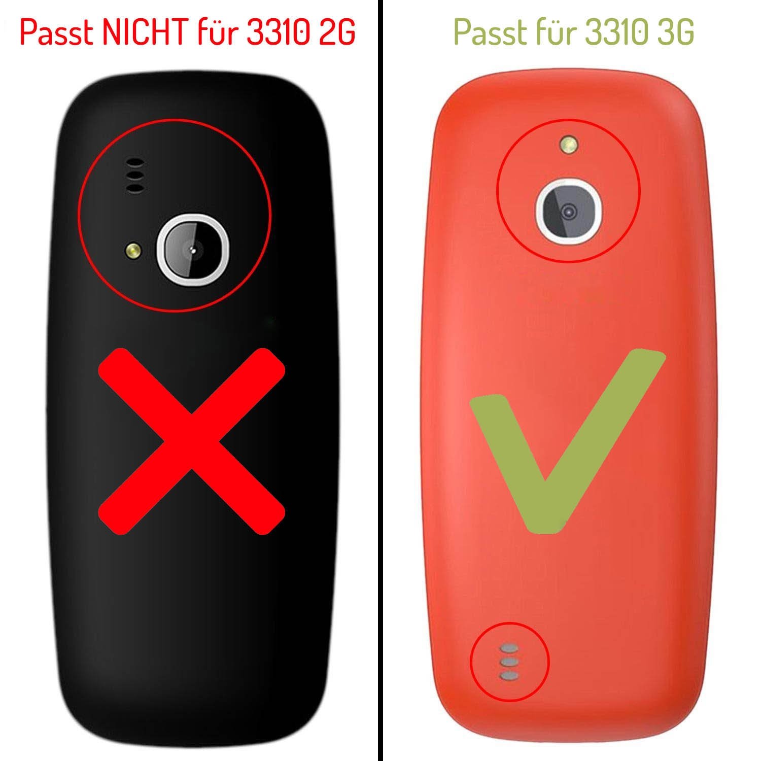 caseroxx Leather-Case with belt clip compatible with Nokia 3310 (2017) 3G made from genuine leather - Image 4