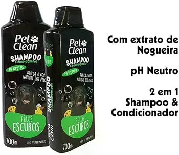 Shampoo Escurecedor 2 em 1-700 ml, Pet Clean : Amazon.com.br: Pet Shop