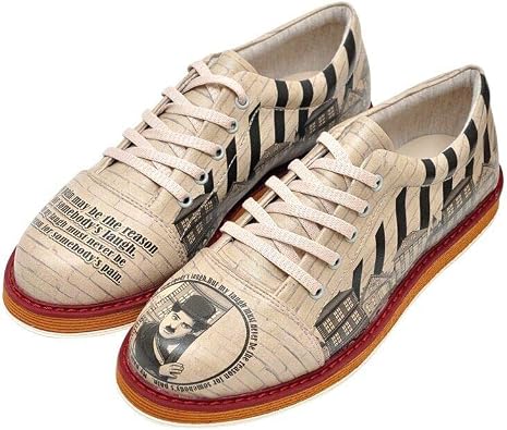DOGO Personalize Your Life - Brokes Printed Oxford Shoes - Chic, Elegant and Casual Style - Vegan, Environmentally Friendly and Handmade - Breathable Content
