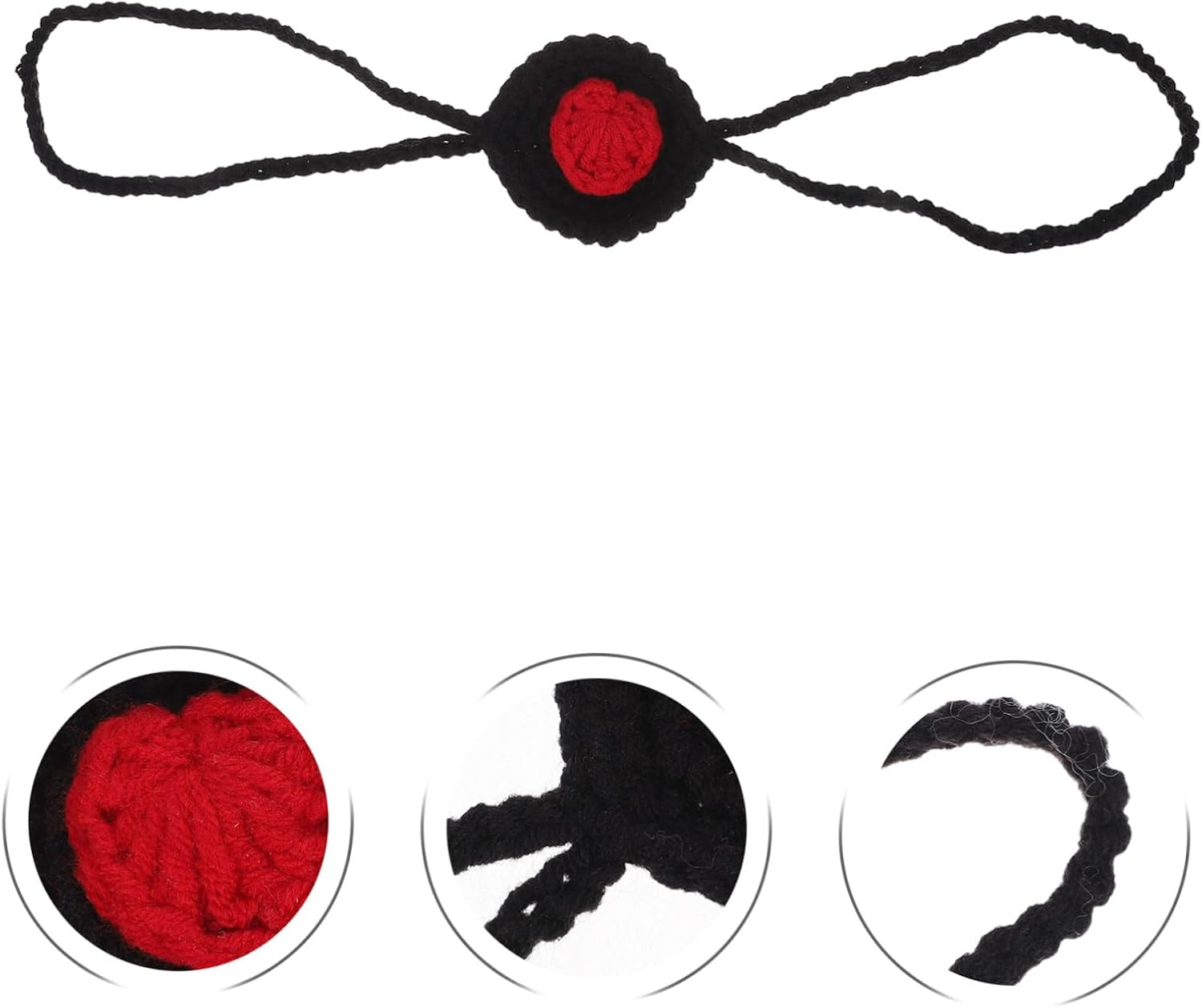 LOLIPPYY Handmade Crochet Nose Warmer Mask Black Winter Nose Cozy Warmer Unisex for Outdoor Sports Sleeping and Cold Weather Protection