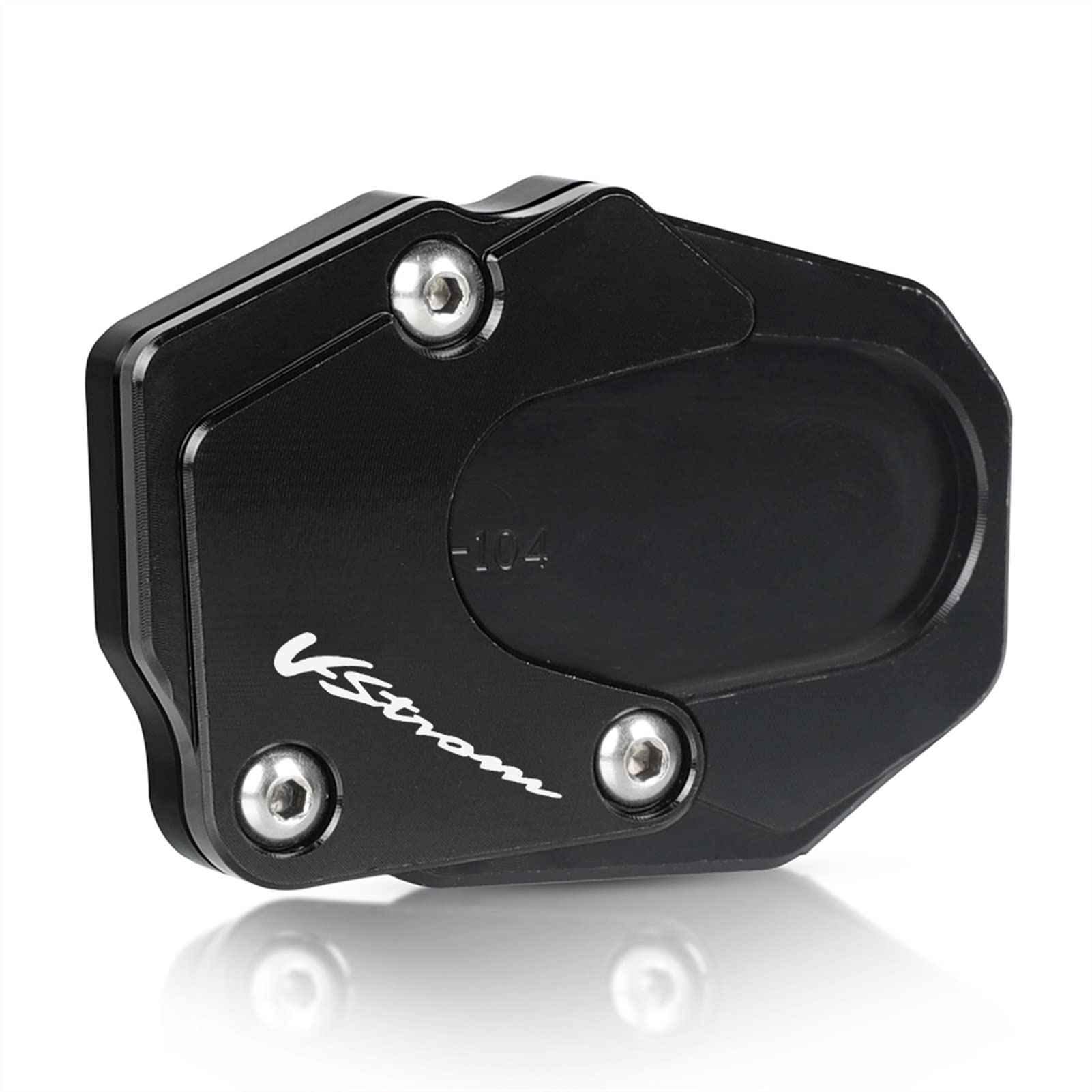 WARFEL per Suzuki V-Strom 1050/XT 1000/1000XT GSX-S1000F GSX-S1000 Katana Cavalletto Cavalletto Laterale Estensione Ingrandire Pad Piastra di Supporto (Color : Black A