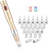 Beautlinks Elektromos Mikrodermabrázió Toll 0-2,5mm - LED Fénnyel, 6 Fokozattal, Bőrfiatalító, Ránctalanító, Pattanáskezelő (24 Tűpatronnal) 1