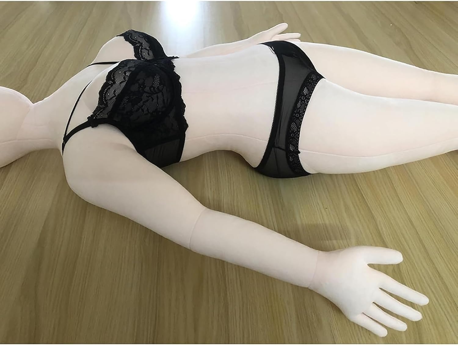 4.9 FT Human-Shaped Throw Pillow Dolls Skin with Fingers, Full Size Plush Dolls Girlfriend, Gifts for Men, DIY Women's Clothing