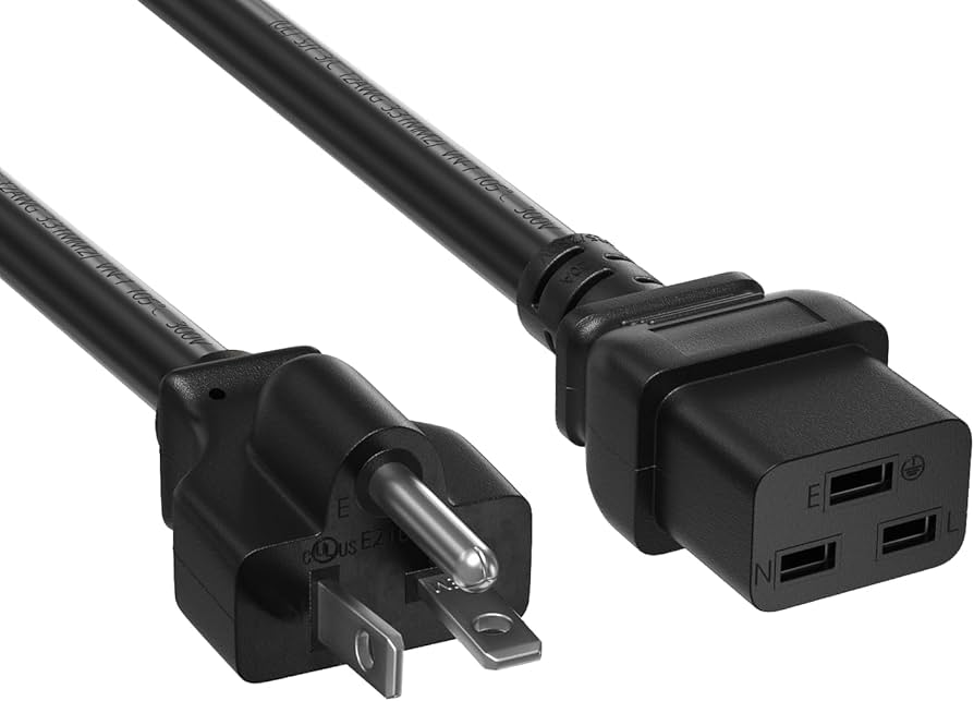 Amazon.com: CableLeader 15ft 12 AWG NEMA 6-20P to C19 Heavy Duty