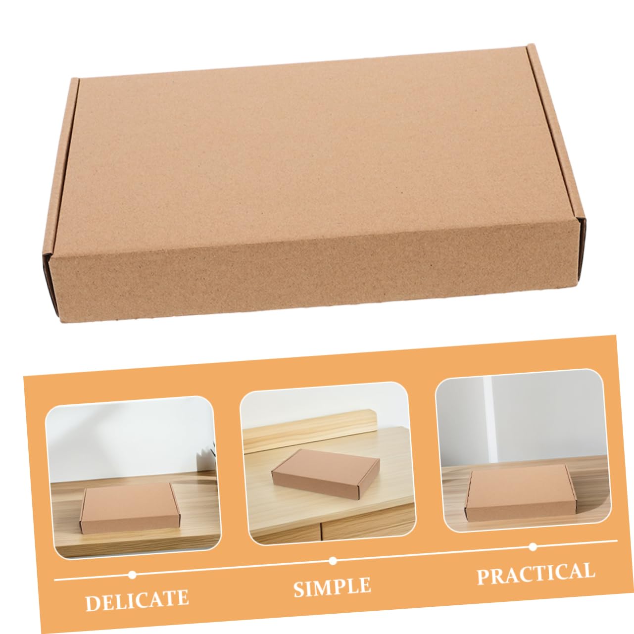 jojofuny 20 Piezas Cajas de Envío Vacías para Embalaje Cajas de Papel Corrugado para Mudanza para Paquetería Suministros de Embalaje para Buzón de Cartón