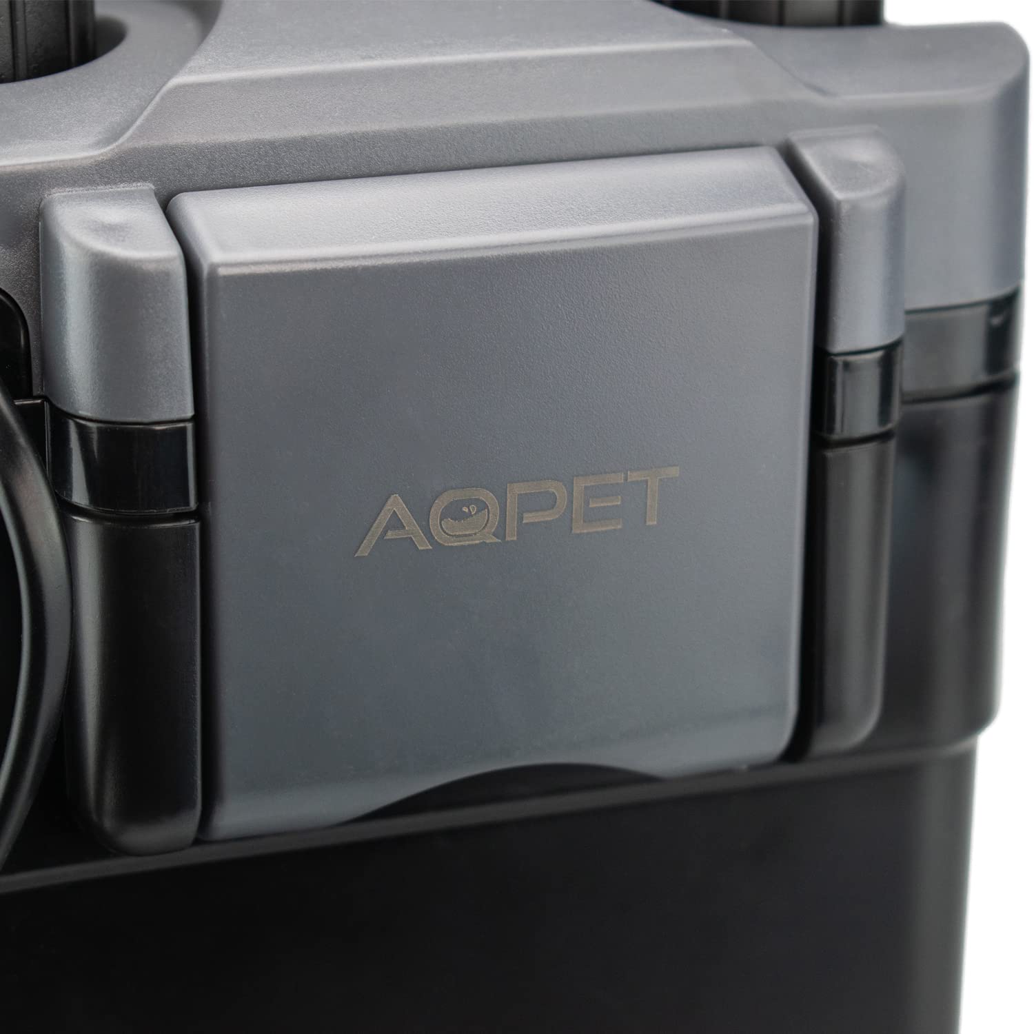 AQPET Angel 500 PRO Filtro Esterno per Acquari Fino a 100 Litri Completo di Spugne e Materiale Filtrante, Grigio