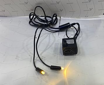 Asian Pumps & Machineries 3W Indoor Two Light Motor Fountain Water Pump with Yellow Light