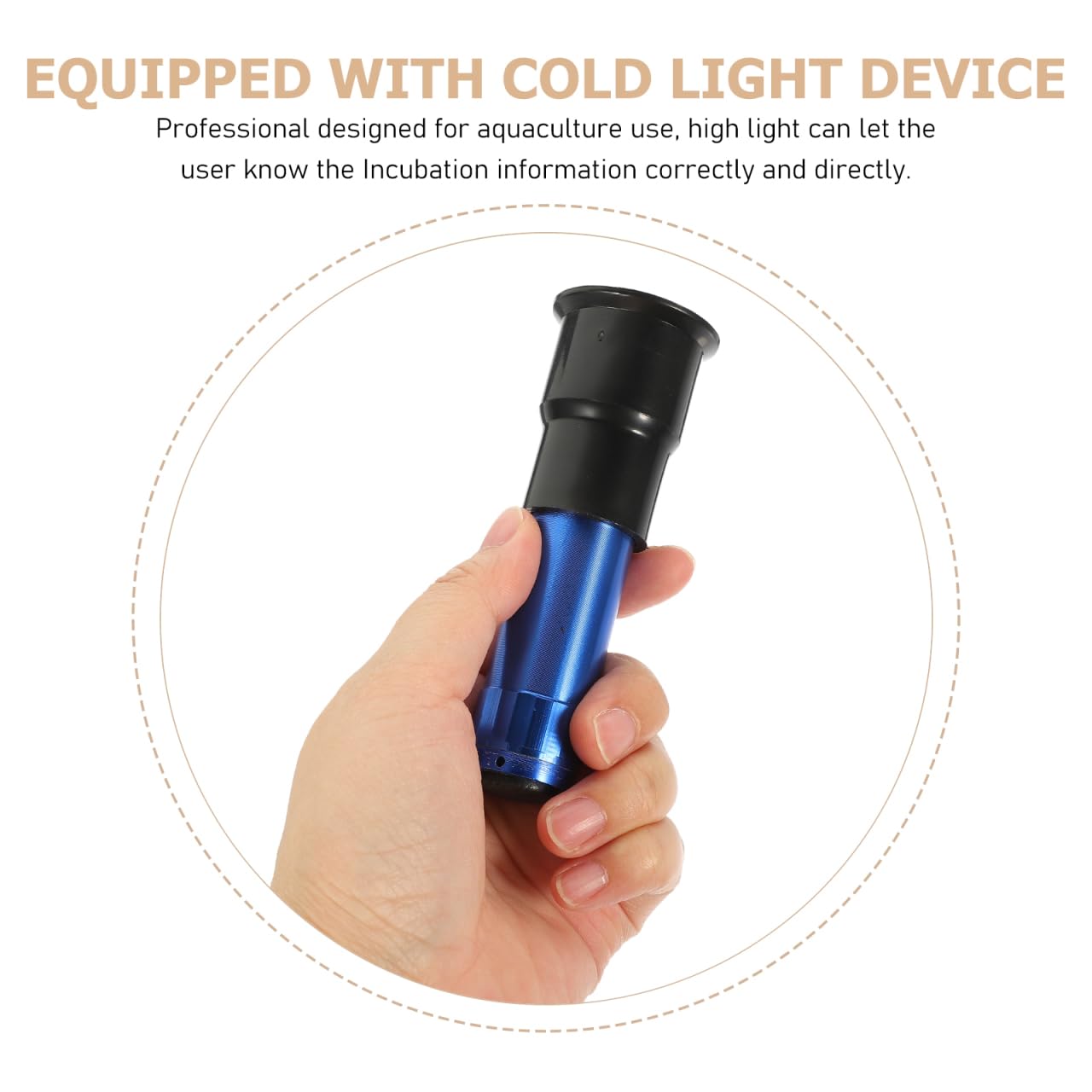 Hemobllo Professional Handheld Egg Candler with Cold Led Light for Chicken Duck Goose Egg Incubation and Hatching Portable Candling Lamp for Farm Testing