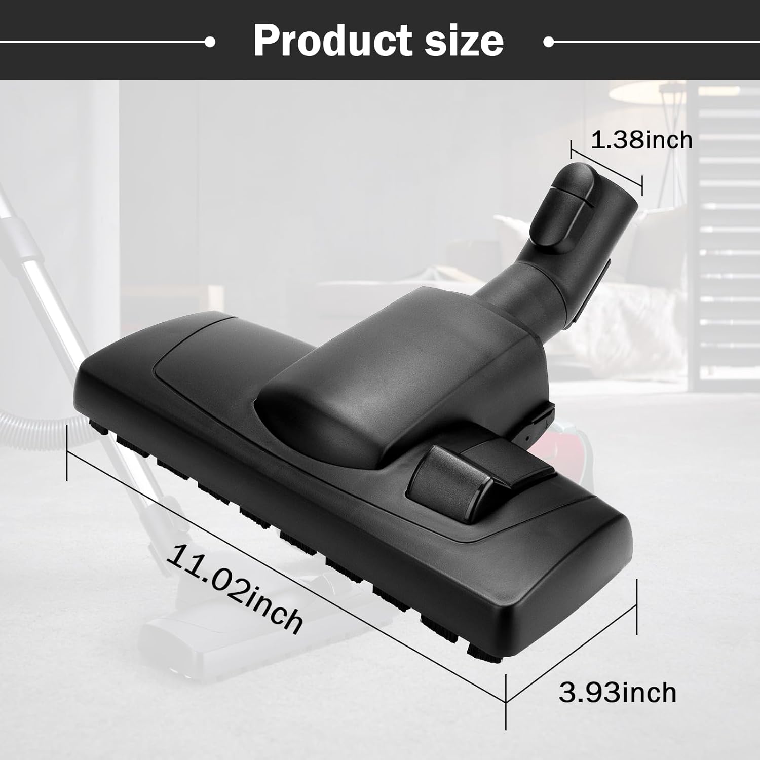 2853 Vacuum Cleaners Head for Miele Vacuum Attachments Brush Head S1 S2 S4 S5 S6 S8,Compact Canister C1 Combination - Works on Low Pile Carpets and All Classic Smooth or Hardwood Floor Brush