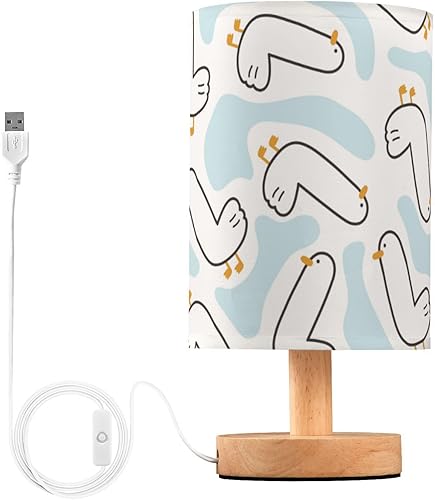 Miniatura 2 de Led Table Lamp End Table Lamp with USB Charging Port Funny Animal Duck River Lamps for Girls Dorm Room