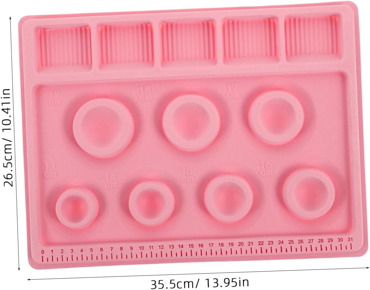 DOITOOL Bead Plate for Jewelry Making Plastic Bead Design Board Felt Surface Bracelet Beading Tray for Diy Projects