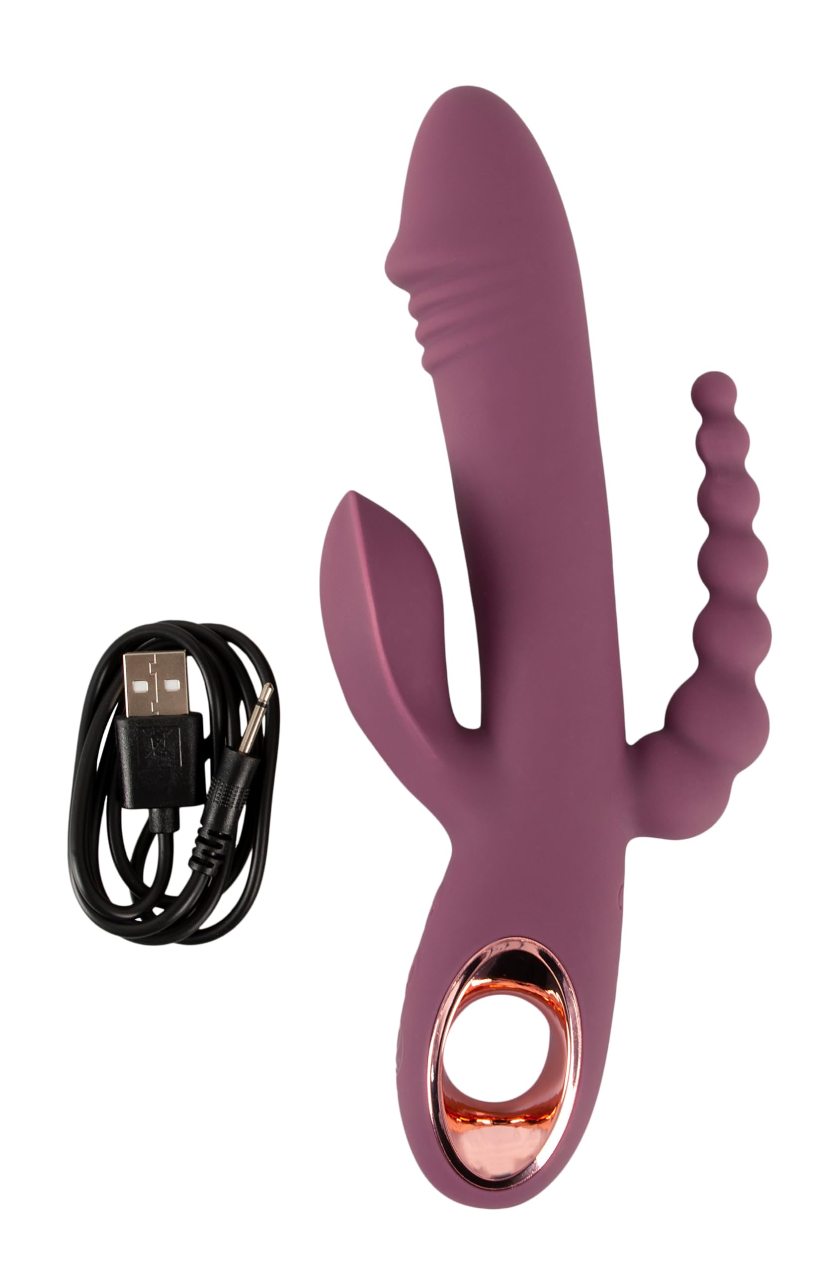 You2Toys Slim Triple Vibratore Viola 21,4 cm