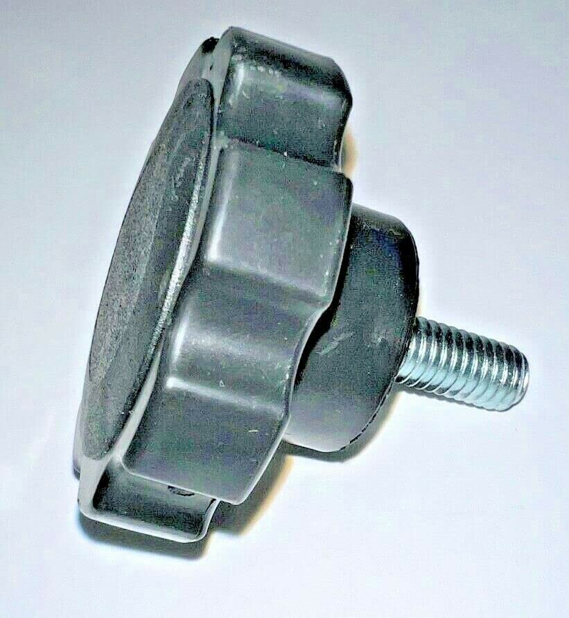 Brooks AG Parts Compatible with Land Pride Finish Mower Belt Cover Securing Knob, 817-358C 3/8 inch -16 X 2-3/8OD