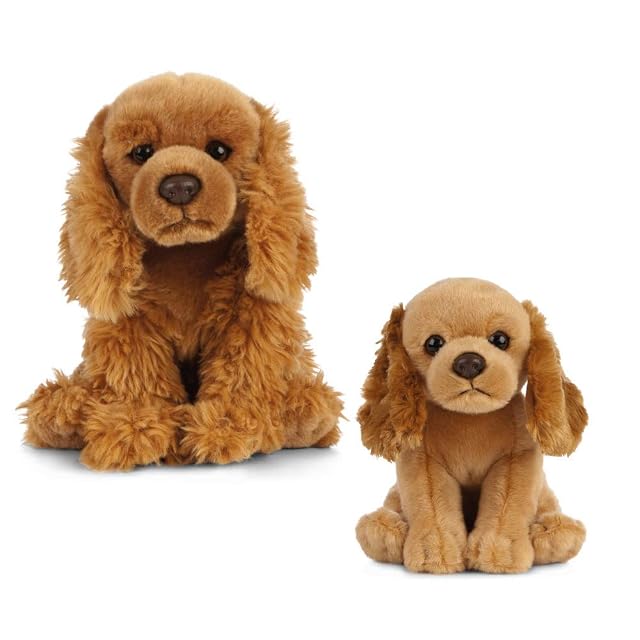Nature-AN493 Living Nature Peluche para Perro y Cachorro, Color honey, paquete (Keycraft AN493